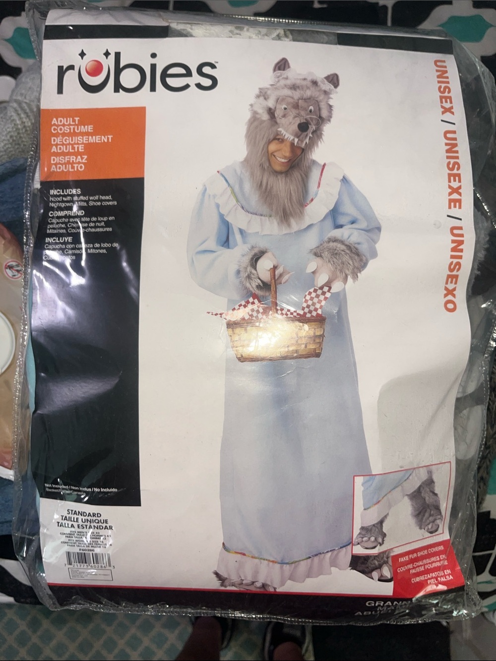 Robies Women’s Light Blue Wolf Costume Dress with Fur Hood